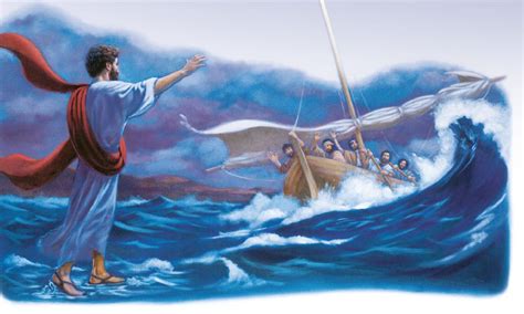 Lumakad si Jesus sa Ibabaw ng Tubig .